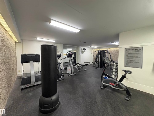 1808 9909 104 Street, Edmonton, AB - Indoor Photo Showing Gym Room