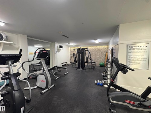 1808 9909 104 Street, Edmonton, AB - Indoor Photo Showing Gym Room