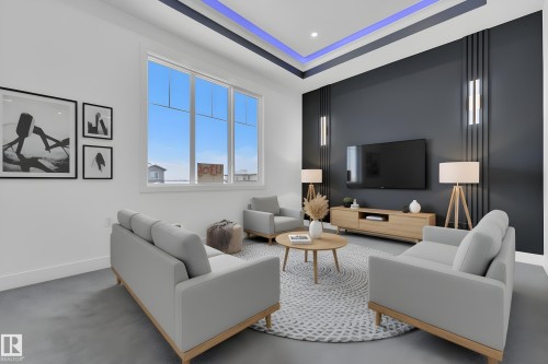 4306 35 Street, Beaumont, AB - Indoor Photo Showing Living Room