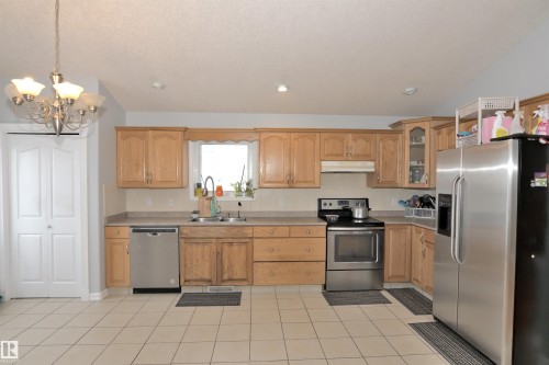 16316 65 Street, Edmonton, AB - Indoor Photo Showing Kitchen With Double Sink