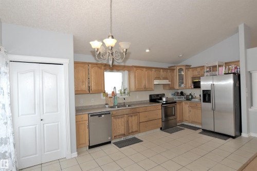 16316 65 Street, Edmonton, AB - Indoor Photo Showing Kitchen With Double Sink