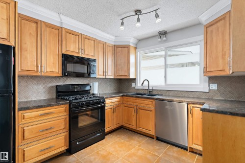 1115 82 Street, Edmonton, AB - Indoor Photo Showing Kitchen With Double Sink