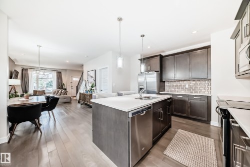 12345 85 Street, Edmonton, AB - Indoor Photo Showing Kitchen With Stainless Steel Kitchen With Double Sink With Upgraded Kitchen