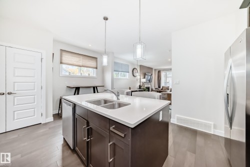 12345 85 Street, Edmonton, AB - Indoor Photo Showing Kitchen With Double Sink