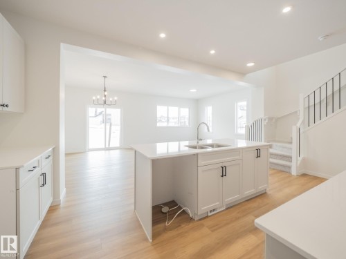 8724 224 Street, Edmonton, AB - Indoor Photo Showing Kitchen With Double Sink