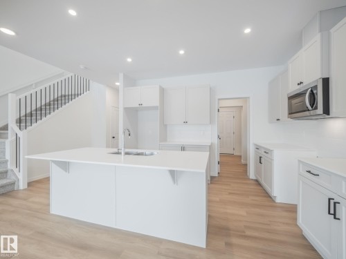 8724 224 Street, Edmonton, AB - Indoor Photo Showing Kitchen With Double Sink