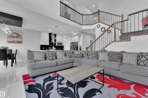 3704 41 Avenue, Beaumont, AB - Indoor Photo Showing Living Room