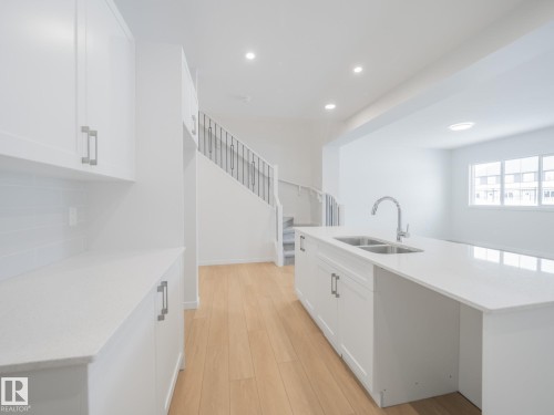 8731 224 Street, Edmonton, AB - Indoor Photo Showing Kitchen With Double Sink