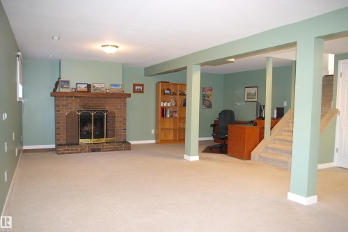 168 Warwick Road, Edmonton, AB - Indoor With Fireplace
