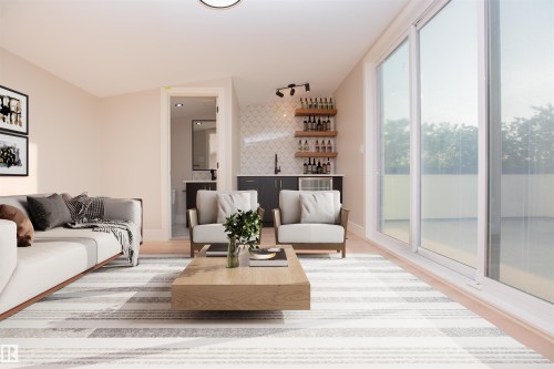 9127 143 Street, Edmonton, AB - Indoor Photo Showing Living Room