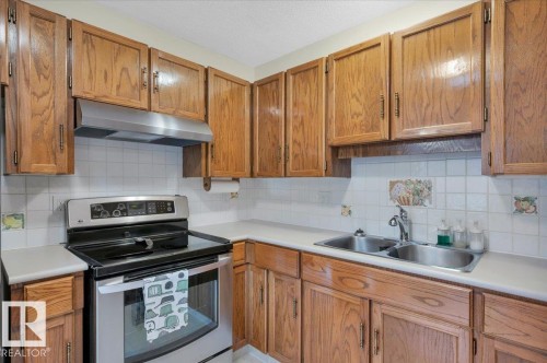 4240 38 Street Nw, Edmonton, AB - Indoor Photo Showing Kitchen With Double Sink