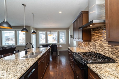 13020 207 Street, Edmonton, AB - Indoor Photo Showing Kitchen With Double Sink With Upgraded Kitchen