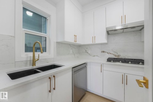 1 Birkshire Crescent, Sherwood Park, AB - Indoor Photo Showing Kitchen With Double Sink