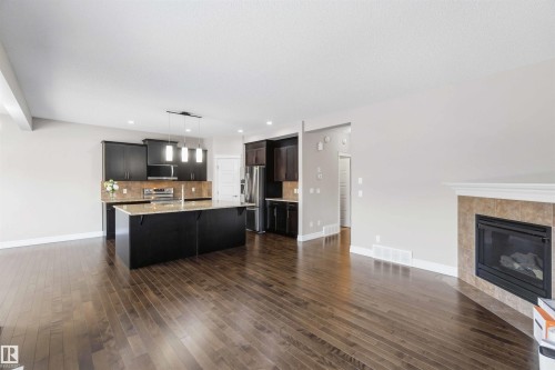 3683 8 Street, Edmonton, AB - Indoor With Fireplace