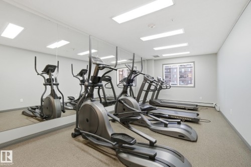 219 309 Clareview Station Drive, Edmonton, AB - Indoor Photo Showing Gym Room