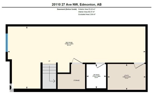 View of home floor plan - 20110 27 Avenue, Edmonton, AB - Other