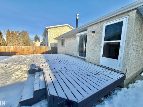 View of deck - 2112 104B Street, Edmonton, AB - Outdoor With Exterior