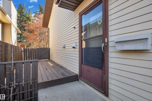 Entrance to property featuring a deck - 1111 49A Street, Edmonton, AB - Outdoor With Exterior