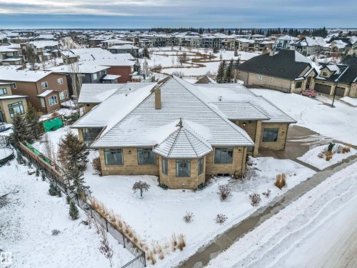 Snowy aerial view featuring a residential view - 2796 Wheaton Drive, Edmonton, AB - Outdoor
