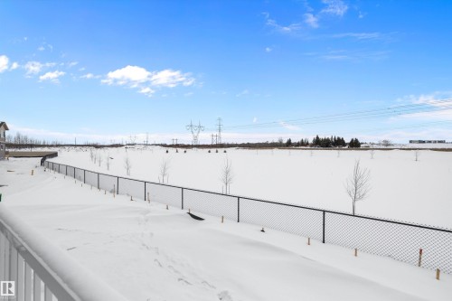 View of yard covered in snow - 230 Edgemont Green Green Nw, Edmonton, AB - Outdoor With View
