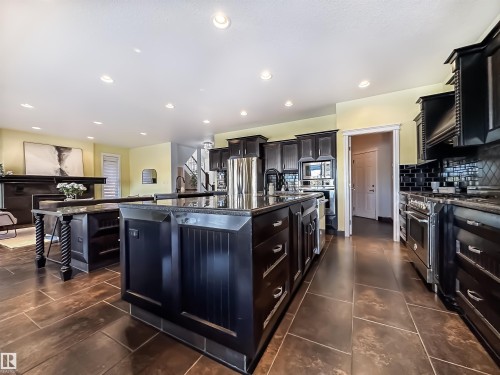 3438 West Landing, Edmonton, AB - Indoor Photo Showing Kitchen With Upgraded Kitchen