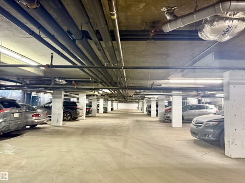 View of parking garage - 205 14604 125 Street, Edmonton, AB - Indoor Photo Showing Garage