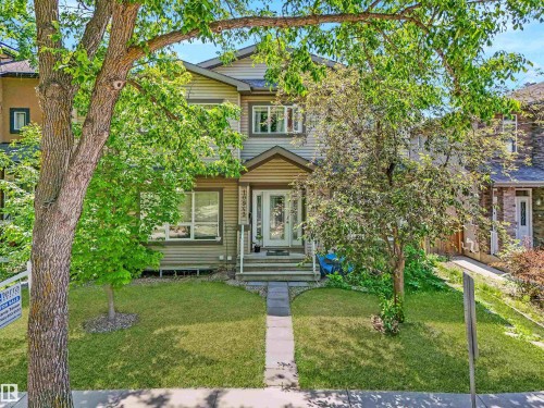 Prime location with quick access to the University and Downtown! This fully rented, entire duplex offers 10 bedrooms, 8 bathrooms, 4 kitchens, and parking for 8 vehicles (including 4 garage spaces). Ideal for investors or multi-generational living. - 10941/10943 76 Avenue, Edmonton, AB - Outdoor