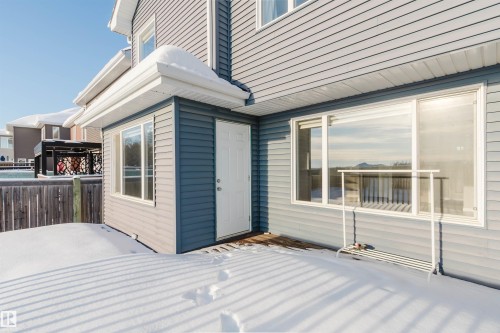 View of wooden deck - 16627 18 Avenue, Edmonton, AB - Outdoor With Exterior