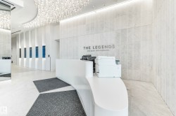 Reception featuring a towering ceiling - 