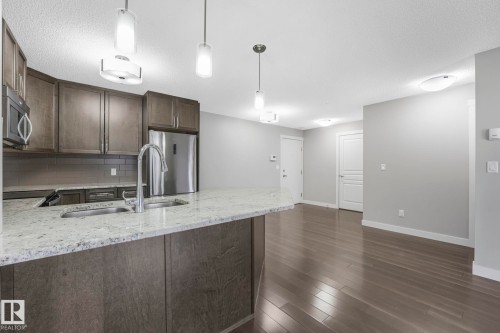 115 2207 44 Avenue, Edmonton, AB - Indoor Photo Showing Kitchen With Double Sink With Upgraded Kitchen