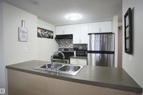 804 10160 114 Street, Edmonton, AB - Indoor Photo Showing Kitchen With Double Sink