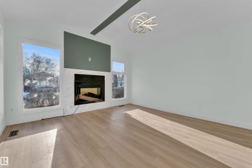 3808 17A Avenue, Edmonton, AB - Indoor With Fireplace
