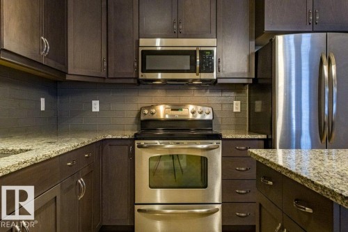 149 6079 Maynard Way Nw, Edmonton, AB - Indoor Photo Showing Kitchen With Upgraded Kitchen