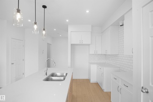 8504 183 Avenue, Edmonton, AB - Indoor Photo Showing Kitchen With Double Sink