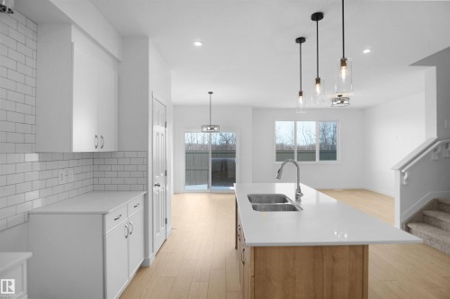 8504 183 Avenue, Edmonton, AB - Indoor Photo Showing Kitchen With Double Sink