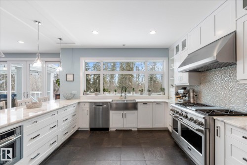 8 53305 Rge Road 273, Rural Parkland County, AB - Indoor Photo Showing Kitchen With Double Sink With Upgraded Kitchen