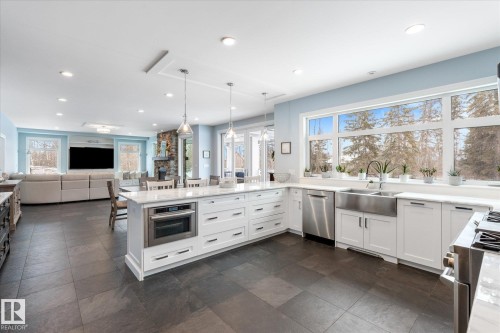 8 53305 Rge Road 273, Rural Parkland County, AB - Indoor Photo Showing Kitchen With Double Sink With Upgraded Kitchen