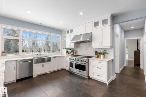 8 53305 Rge Road 273, Rural Parkland County, AB - Indoor Photo Showing Kitchen With Double Sink With Upgraded Kitchen
