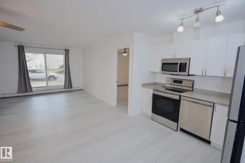116 12550 140 Avenue, Edmonton, AB - Indoor Photo Showing Kitchen With Stainless Steel Kitchen