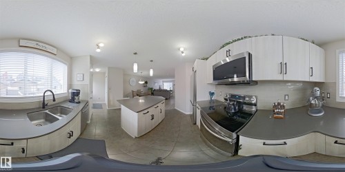 4317 Prowse Link Link, Edmonton, AB - Indoor Photo Showing Kitchen With Double Sink