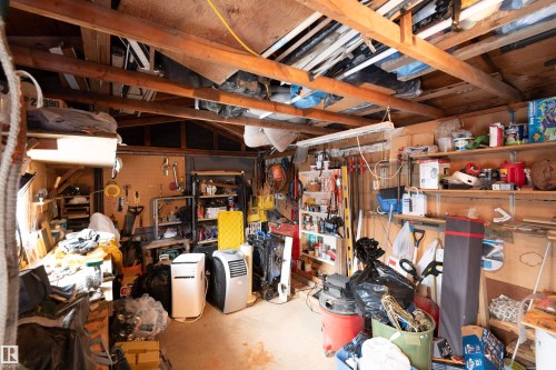 View of storage room - 10332 82 Street, Edmonton, AB - Indoor Photo Showing Basement
