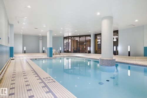 View of indoor pool - 1513 13910 Stony Plain Road, Edmonton, AB - Indoor Photo Showing Other Room With In Ground Pool