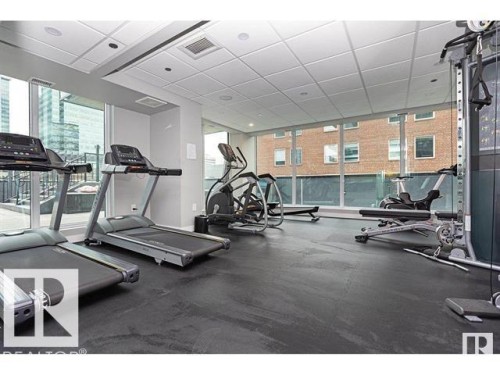 503 10180 103 Street, Edmonton, AB - Indoor Photo Showing Gym Room
