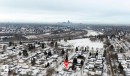 Snowy aerial view with a view of city - 3810 110 Avenue, Edmonton, AB  - Outdoor With View 