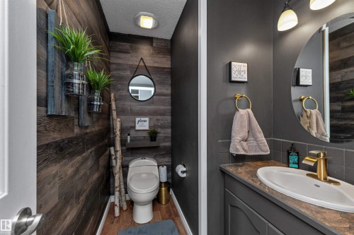 2 piece main floor powder room - 5628 188A Street, Edmonton, AB - Indoor Photo Showing Bathroom