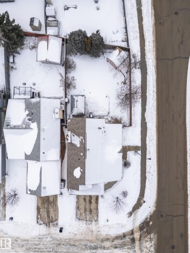 View of snowy aerial view - 5628 188A Street, Edmonton, AB - Outdoor