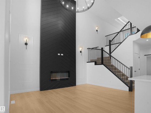 3307 Chernowski Way Sw, Edmonton, AB - Indoor With Fireplace