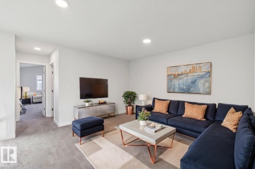 19007 20 Avenue, Edmonton, AB - Indoor Photo Showing Living Room