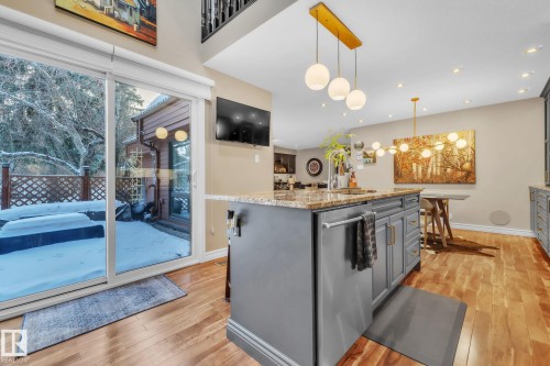 39 500 Lessard Drive, Edmonton, AB - Indoor Photo Showing Kitchen With Upgraded Kitchen