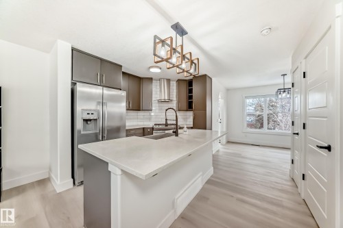 2123 32 Street, Edmonton, AB - Indoor Photo Showing Kitchen With Upgraded Kitchen